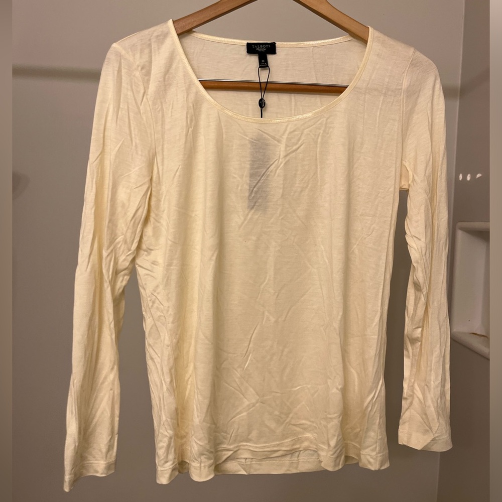 Talbots white Long sleeve